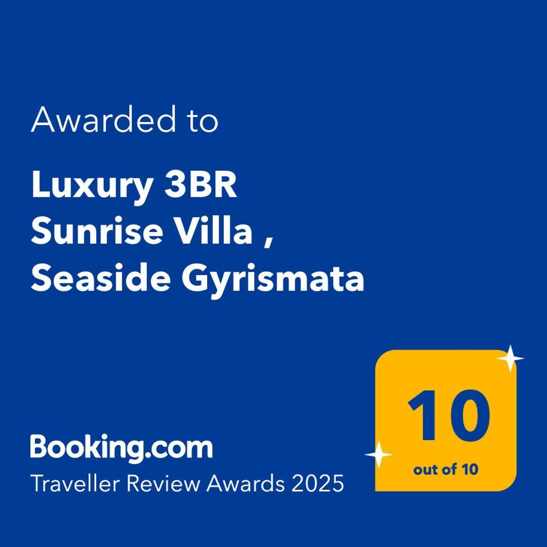 Luxury 3Br Sunrise Villa , Seaside Gyrismata Szkírosz Kültér fotó
